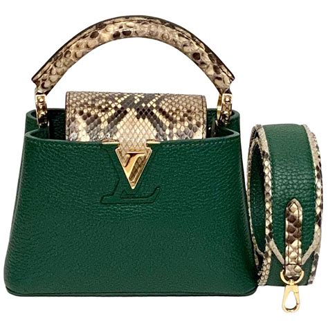 louis vuitton exotic capucines|louis vuitton snakeskin bag.